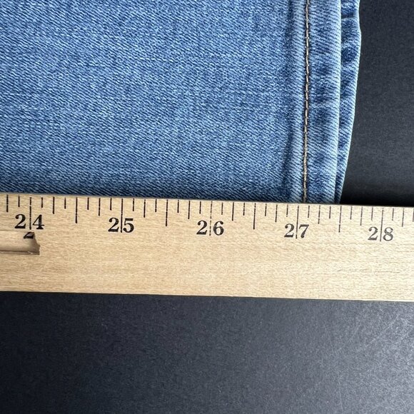 Paige Jean Women 29x27* Drew Cargo Pocket Straight Ankle Light Blue Denim Tag 28 - Picture 12 of 16